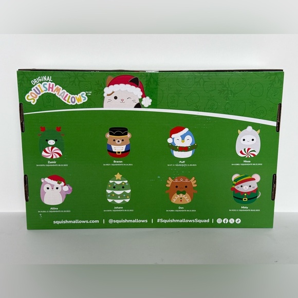 Christmas Squishmallows Ornaments Holiday 4" Ornaments Plush |  Set of 8 | New! - Picture 2 of 4